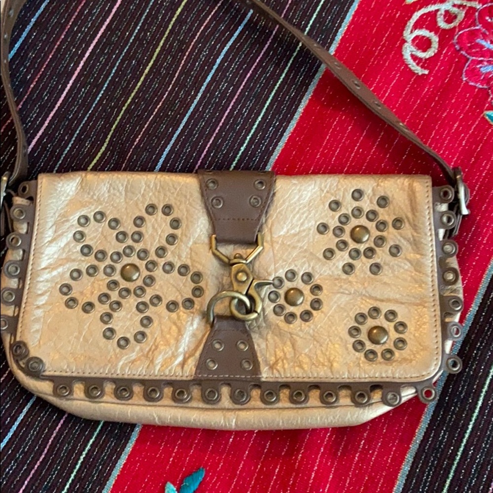 Stunning Isabella Fiore gold leather purse